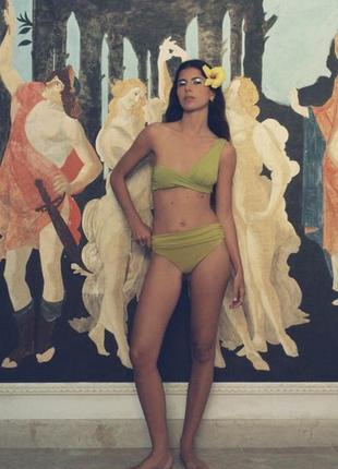 Zara асимметричный купальник, топ и трусики бикини5 фото