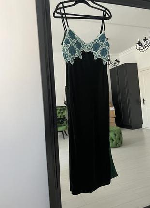 Zara оксамитова сукня , xs/s10 фото