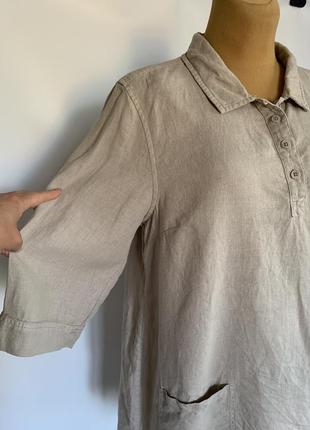 Льняная рубашка,туника,рубаха3 фото