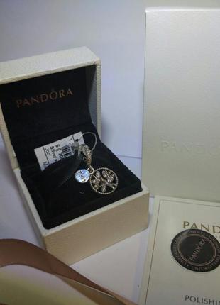 Шарм серебряный pandora ― бусина 791728cz оригинал3 фото