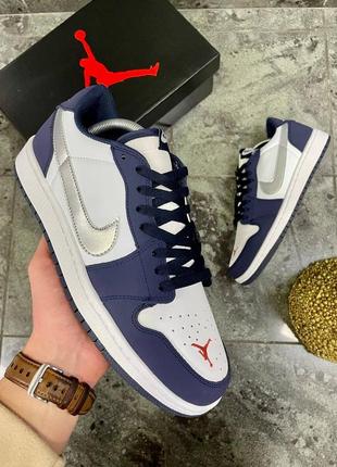 Кроссовки мужские кожаные nike air jordan 1.кроссоки мужское кожаное найк 41-45