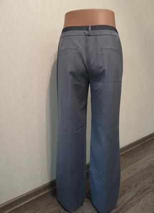 Серые классические брюки, прямые штаны3 фото