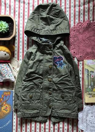Стильная парка куртка деми papagino на 9-12 мес