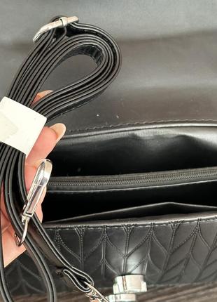 Черная сумочка из pu-кожи6 фото