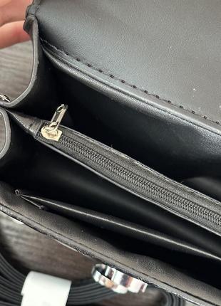 Черная сумочка из pu-кожи5 фото