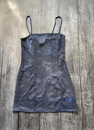 Міні плаття блискуче h&m
