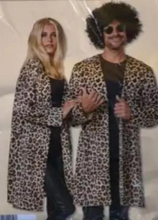 Карнавальный леопардовый пиджак унисекс m l