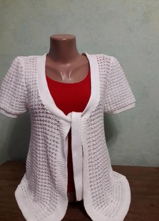 Легкое ажурное болеро на завязках