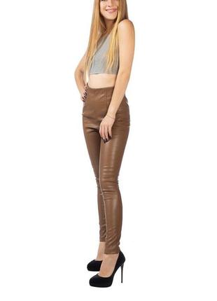 Zara фирменные лосины утеплённые размер s