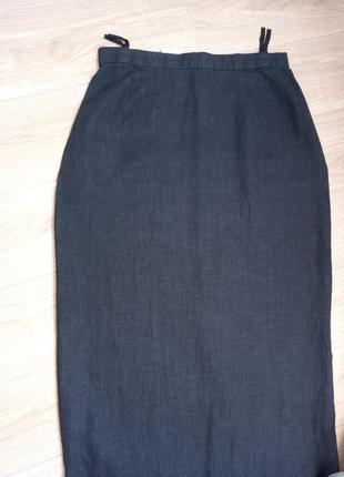 Льняная юбка длины макси5 фото