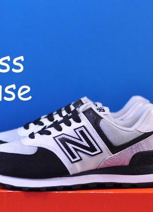 New balance 574 black blue white men unisex classic casual shoes ml574hf2 d