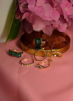 Набор колец колечок кольцо колечко 6 шт кольцо змея кольцо с камнями кольцо с камнем4 фото
