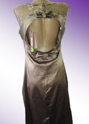 Стильное платье с красивой спинкой!