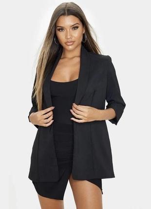 Базовый костюмный пиджак черный1 фото