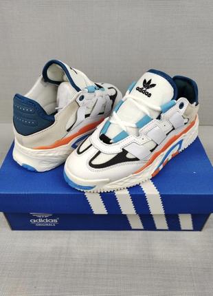 Кроссовки адедас adidas niteball white&blue