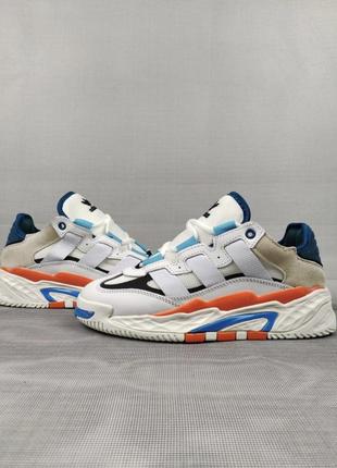 Кроссовки адедас adidas niteball white&amp;blue6 фото