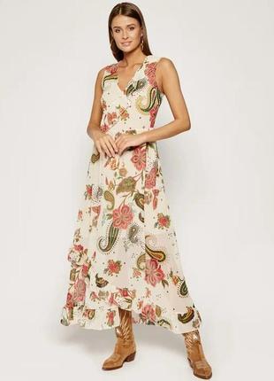 Платье liu jo италия шифон в цветочный принт1 фото