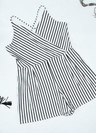 Трикотажный белый ромпер оригинального фасона от newlook