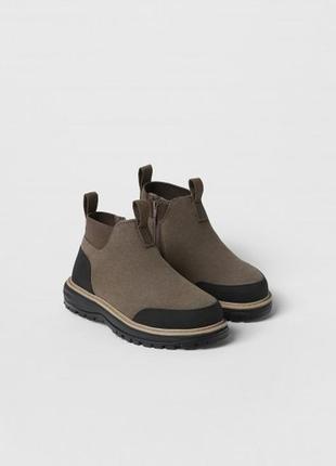 Кожаные ботинки zara