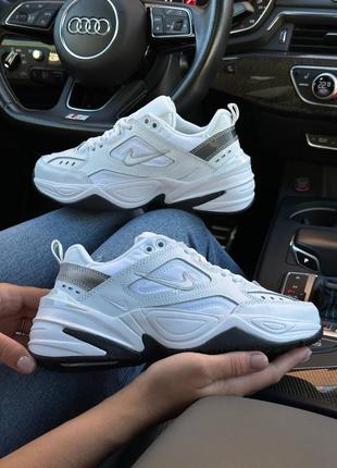 Женские кроссовки nike m2k tekno premium white essential найк м2к техно