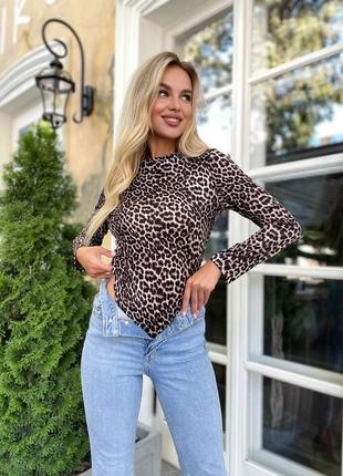 Леопардовый боди
