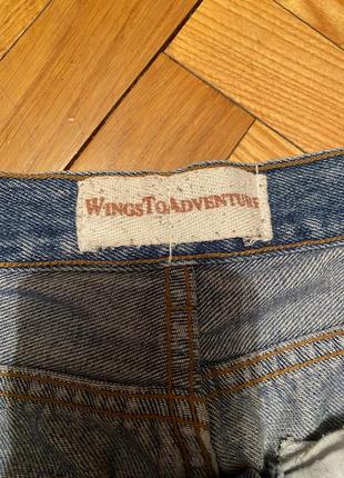 Винтажные широкие джинсы унисекс4 фото