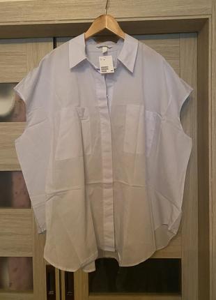 Классная блуза, рубашка, h&m, большой размер!2 фото