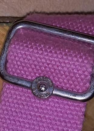 Расширяемая сумка-мессенджер kipling, розовая, белая, фиолетовая, со змеиным6 фото