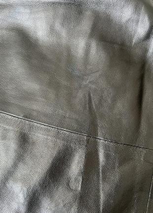 Кожаная блуза arket gathered leather blouse / 349 фото