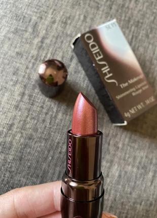 Губна помада shiseido shimmering lipstick rouge irise nosl15, оригінал.