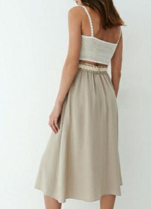 Mohito юбка міді спідниця науральна1 фото