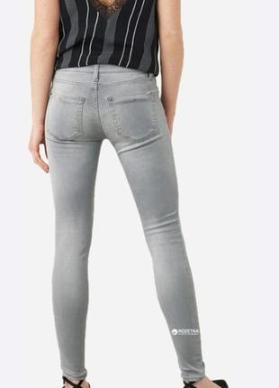 Сірі стрейчеві джинси colorful denim м38