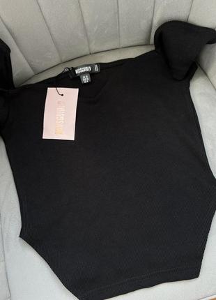 Нова чорна футболка missguided9 фото