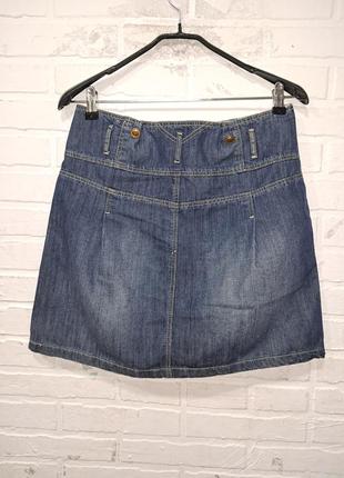 Красивая женская джинсовая мини юбка2 фото