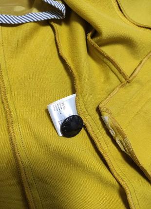 Желтый стрейчевый пиджак жакет хб3 фото