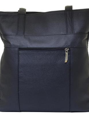 Удобная женская сумка "шопер" формата а4 mb collection 3-025 кожаная,черный5 фото