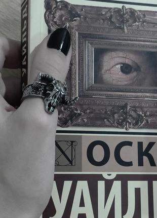 Крутое кольцо баран агнец рок готика магия колечко мистика перстень унисекс8 фото