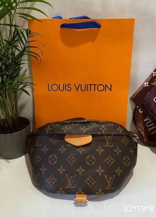 Сумка-бананка louis vuitton bumbag monogram unisex brown3 фото