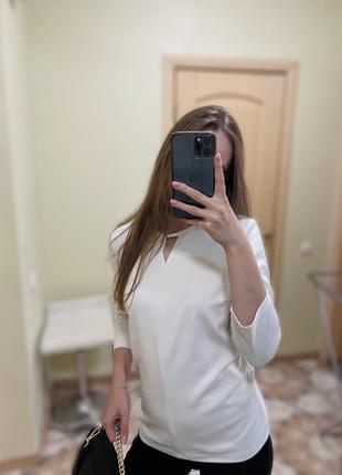 Белая блуза mohito2 фото