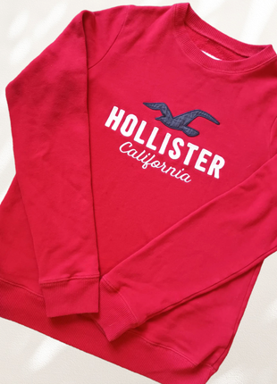 Світшот hollister (xs) червоний