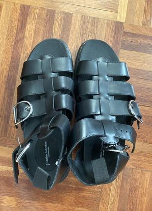 Новые кожаные босоножки сандалии в виде dr. martens leather collection 7/41697 фото