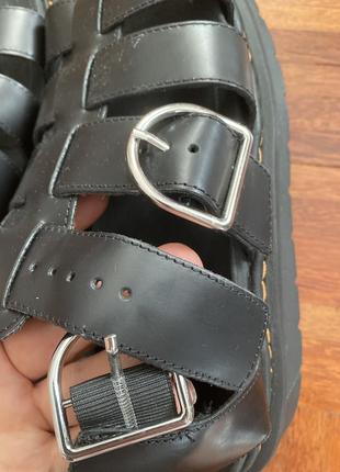 Новые кожаные босоножки сандалии в виде dr. martens leather collection 7/41698 фото