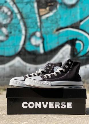 Кеди converse chuck taylor all star hi black man3 фото