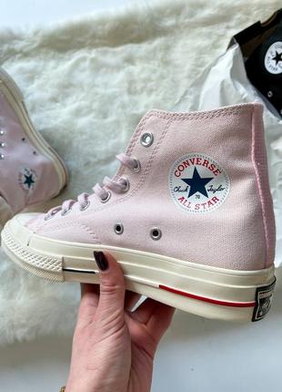 Кеди converse chuck 70 classic high top light pink3 фото