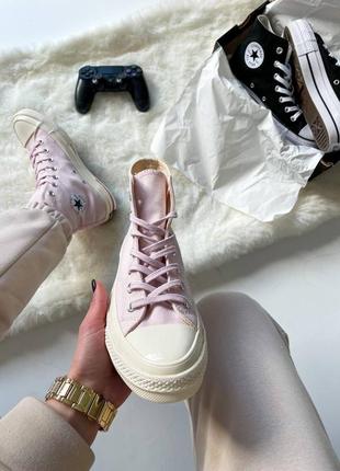 Кеди converse chuck 70 classic high top light pink7 фото