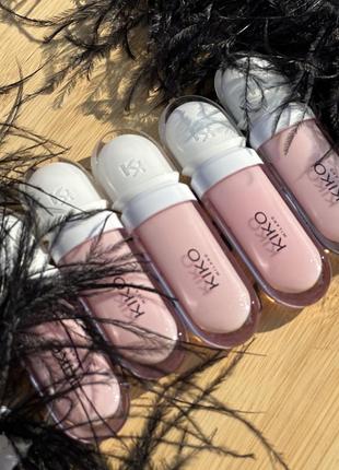 Блиск плампер для губ kiko lip volume tutu rose