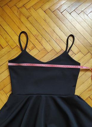 Чорна сукня плаття з баскою3 фото