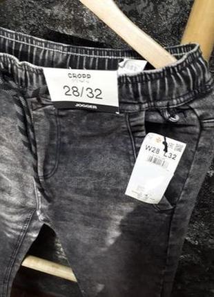 Стильные новые джоггеры джинсы мальчику подростковые от 14 лет cropp5 фото