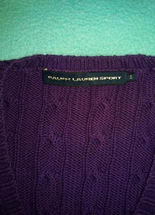 Джемпер ralph lauren sport р.s хлопок косами6 фото