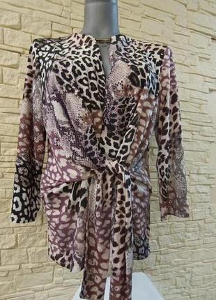 Гарна трикотажна жіноча блуза із зав'язкою, з англії батал розмір 50- 52